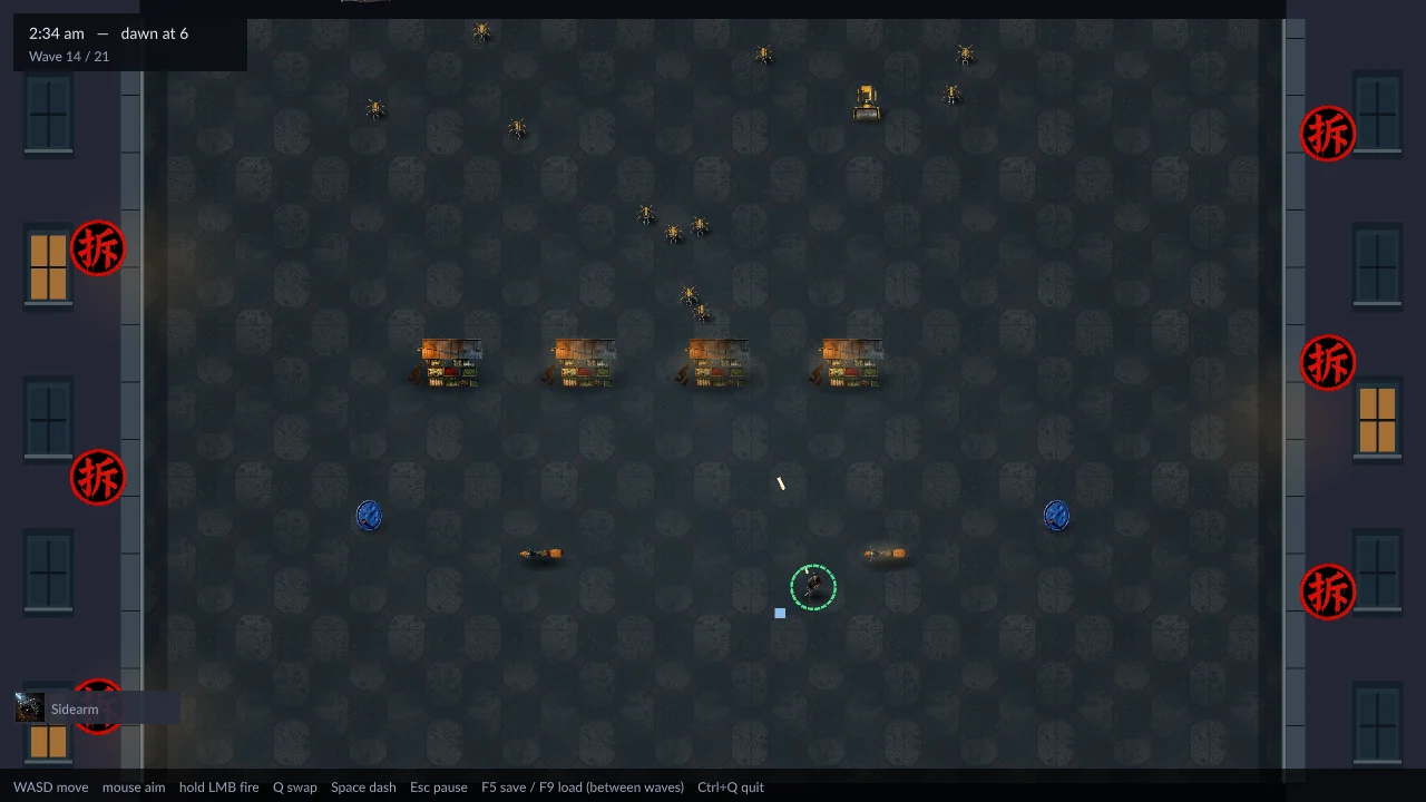 Demolition Notice — gameplay screen