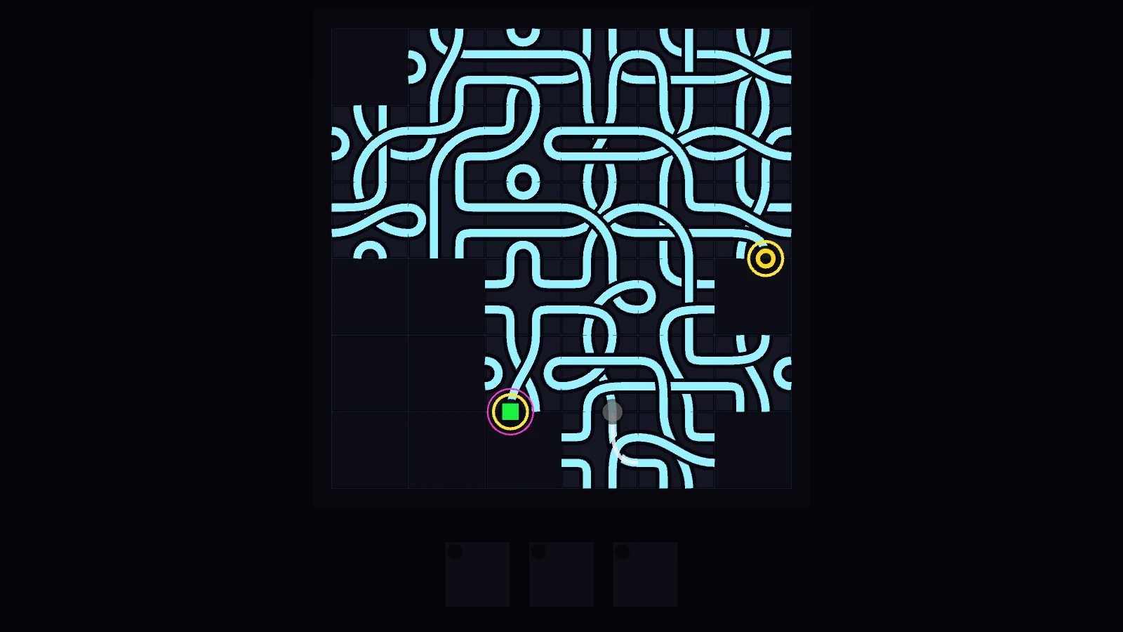 Glowknot — gameplay screen