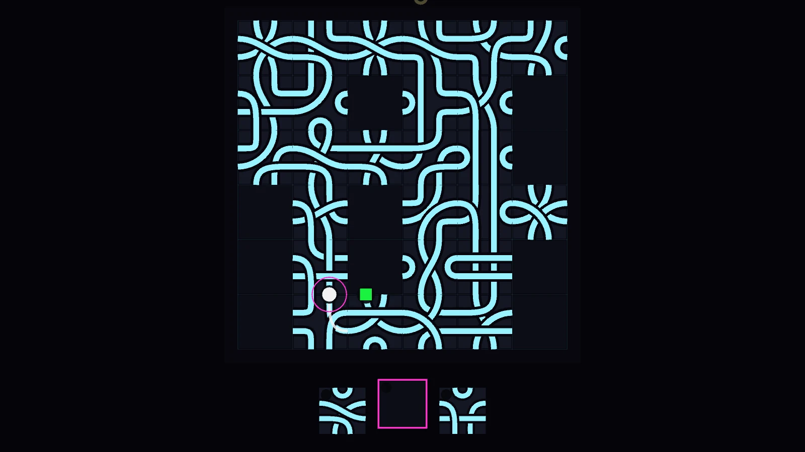 Glowknot — gameplay screen
