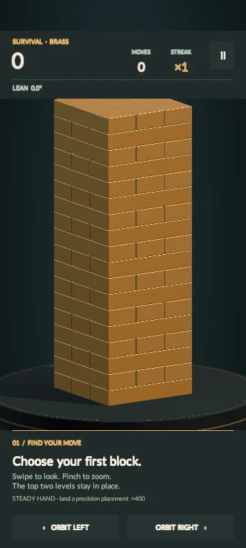 Last Block — gameplay screen