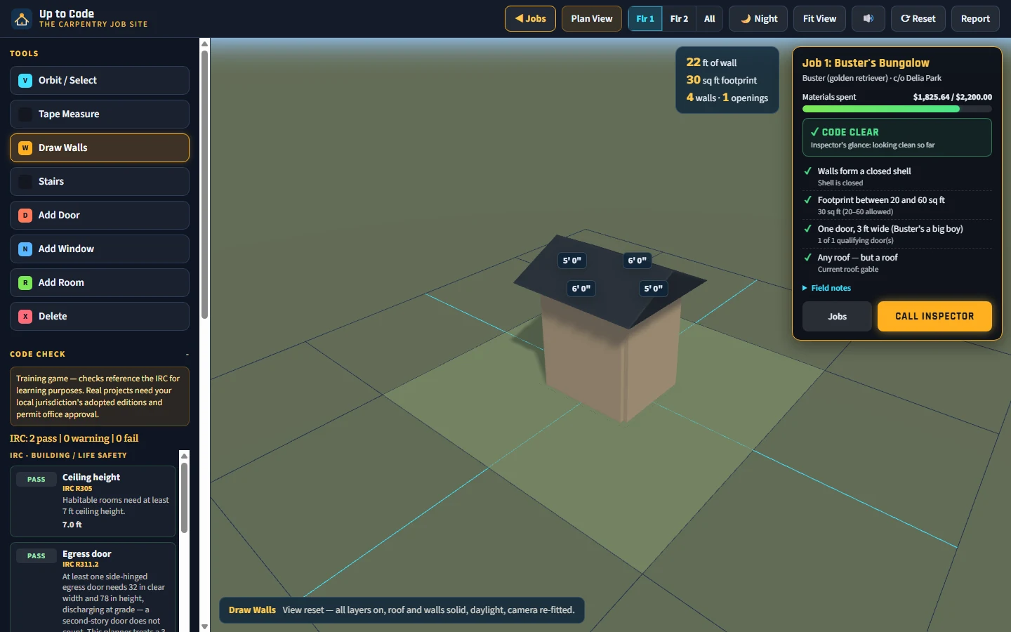 Up to Code — gameplay screen