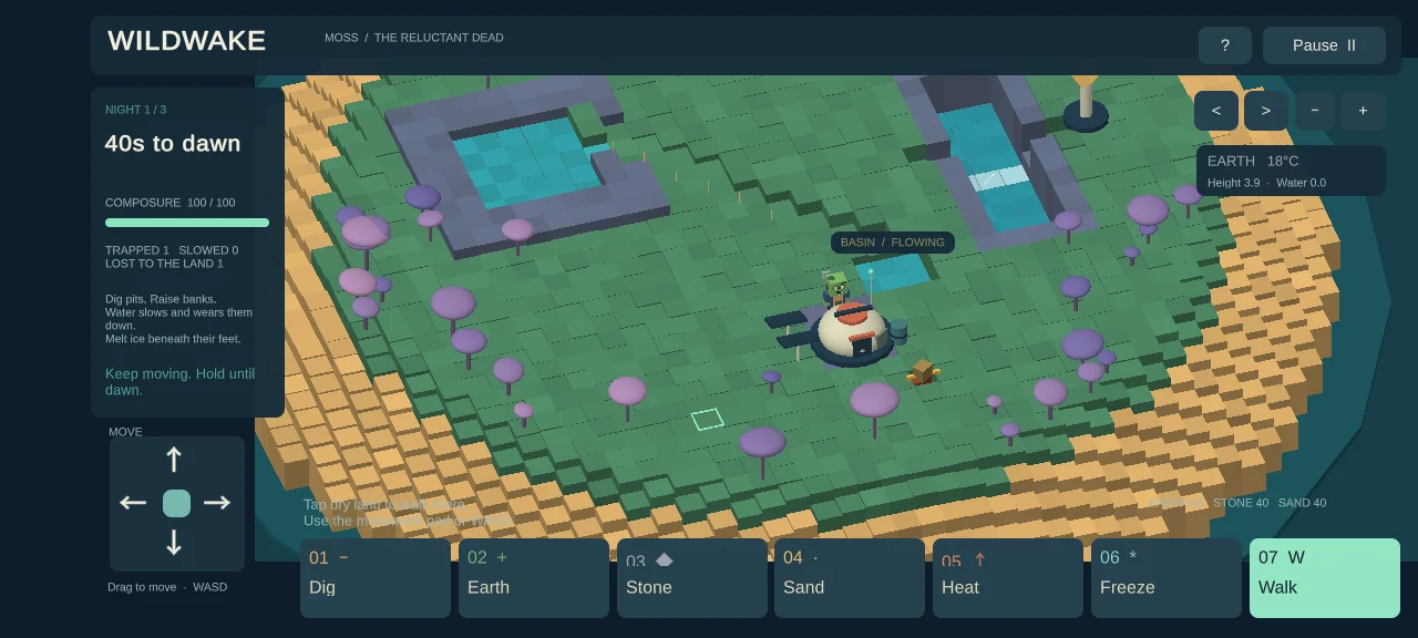 Wildwake — gameplay screen