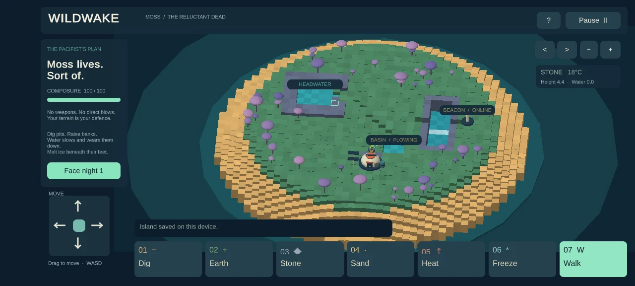 Wildwake — gameplay screen
